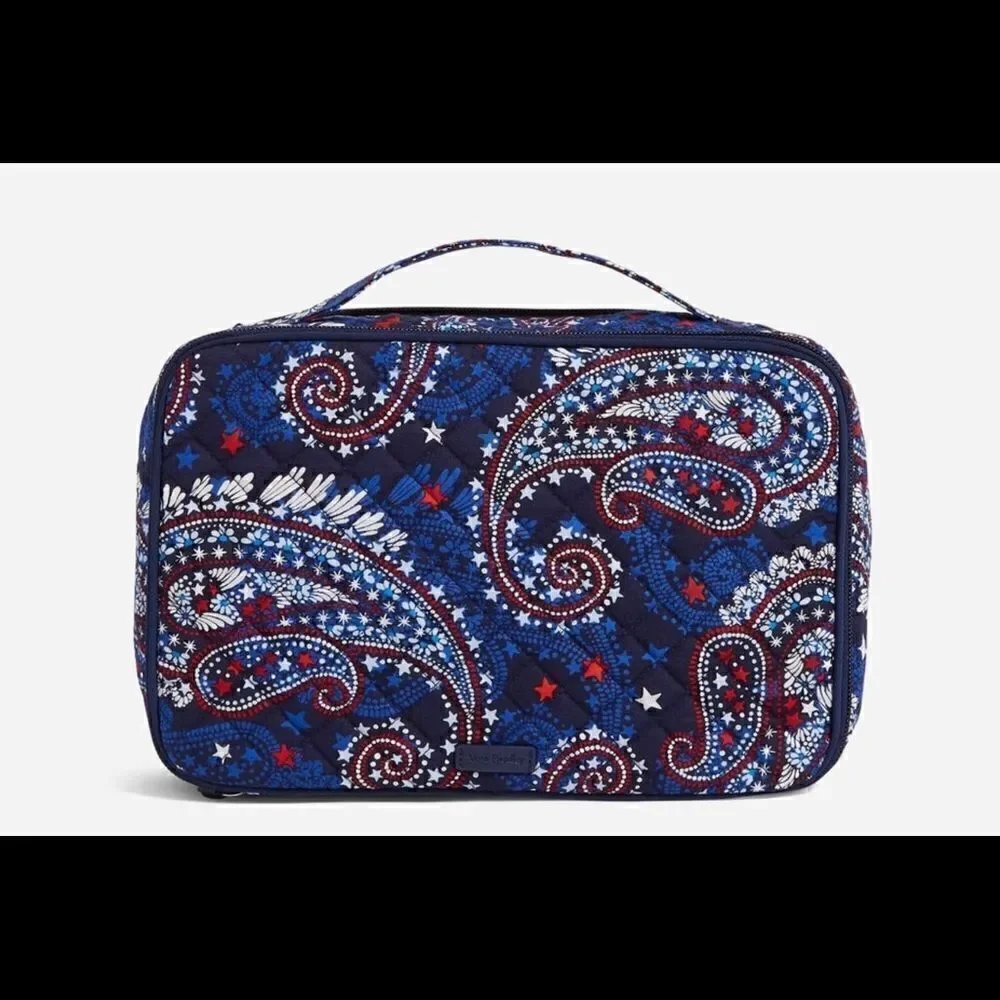 Vera Bradley Large Blush & Brush Case  - Fireworks Paisley in Signature …